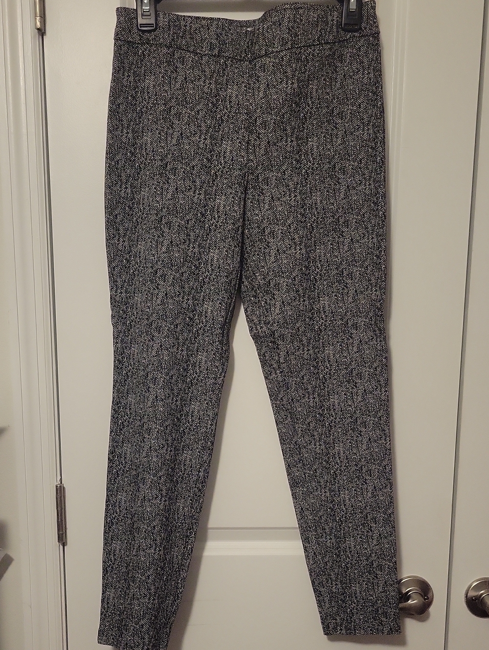 Nanette Lepore Black and White Skinny Ponte Pants